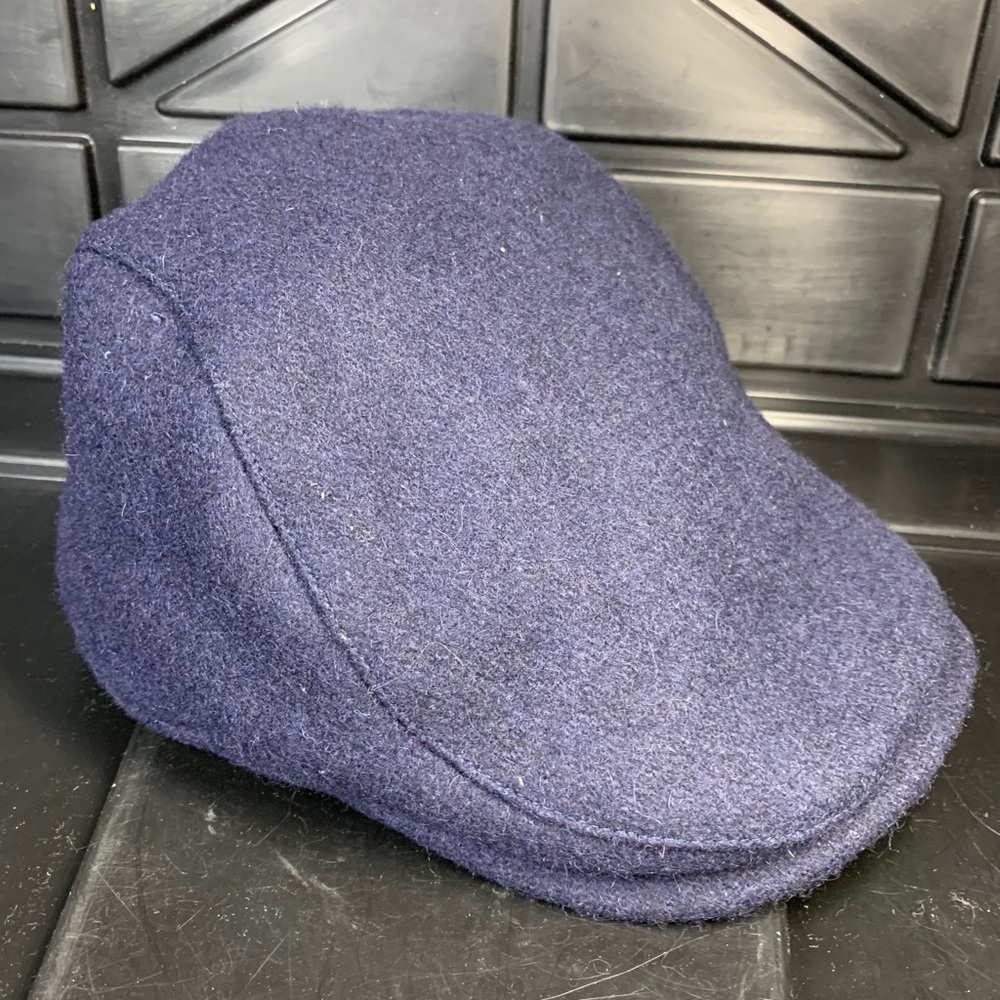 BRONER Navy WOOL CABBIE NEWSBOY CAP Hat‎ #41517